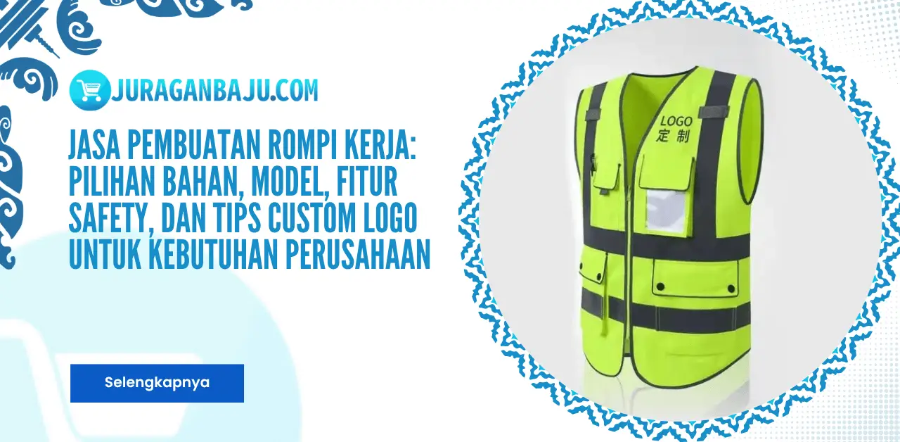 Jasa Pembuatan Rompi Kerja: Pilihan Bahan, Model, Fitur Safety, dan Tips Custom Logo untuk Kebutuhan Perusahaan