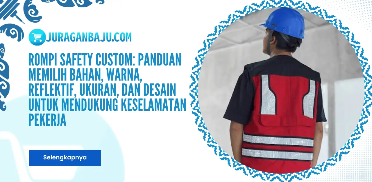 Rompi Safety Custom: Panduan Memilih Bahan, Warna, Reflektif, Ukuran, dan Desain untuk Mendukung Keselamatan Pekerja